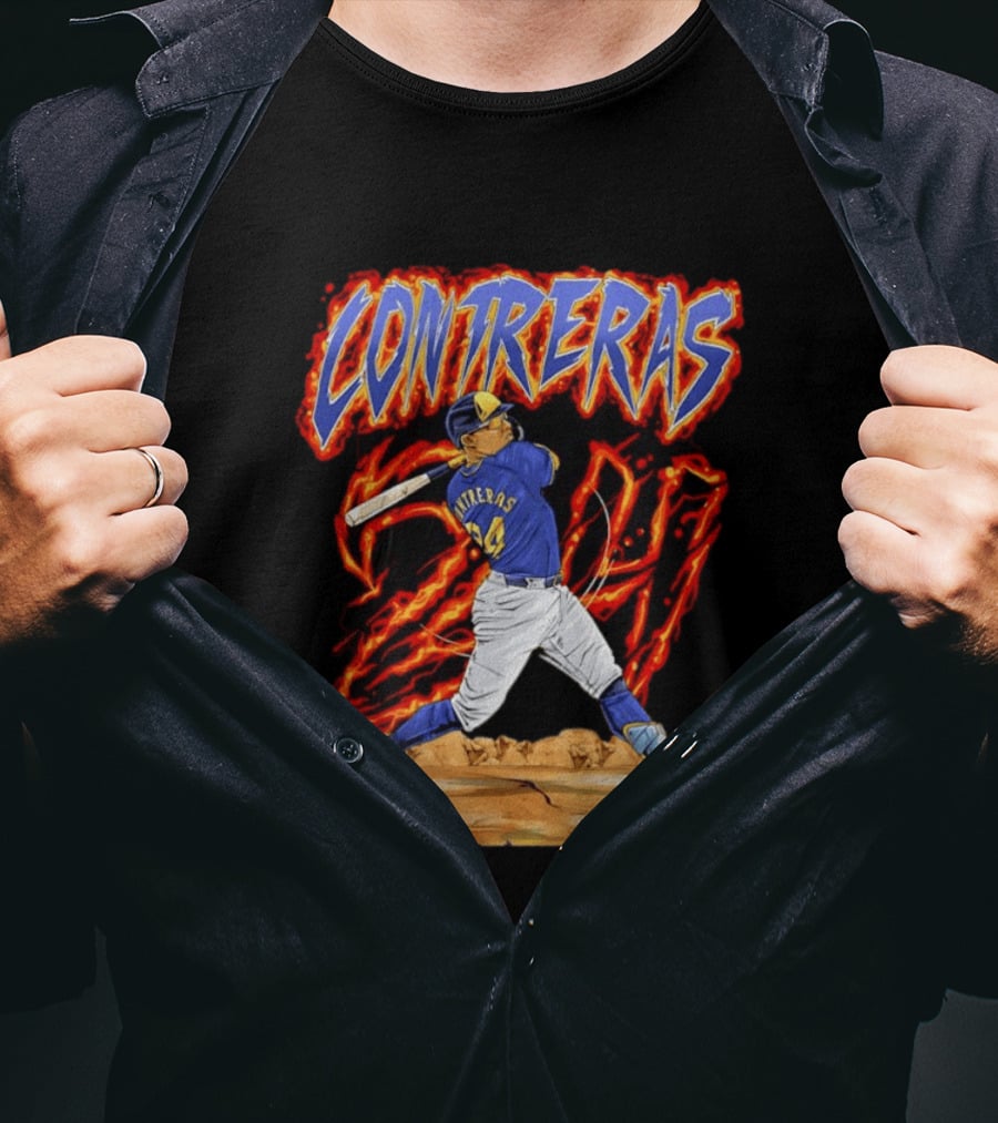 CONTRERAS Milwaukee Brewers Baseball 24 T-Shirt