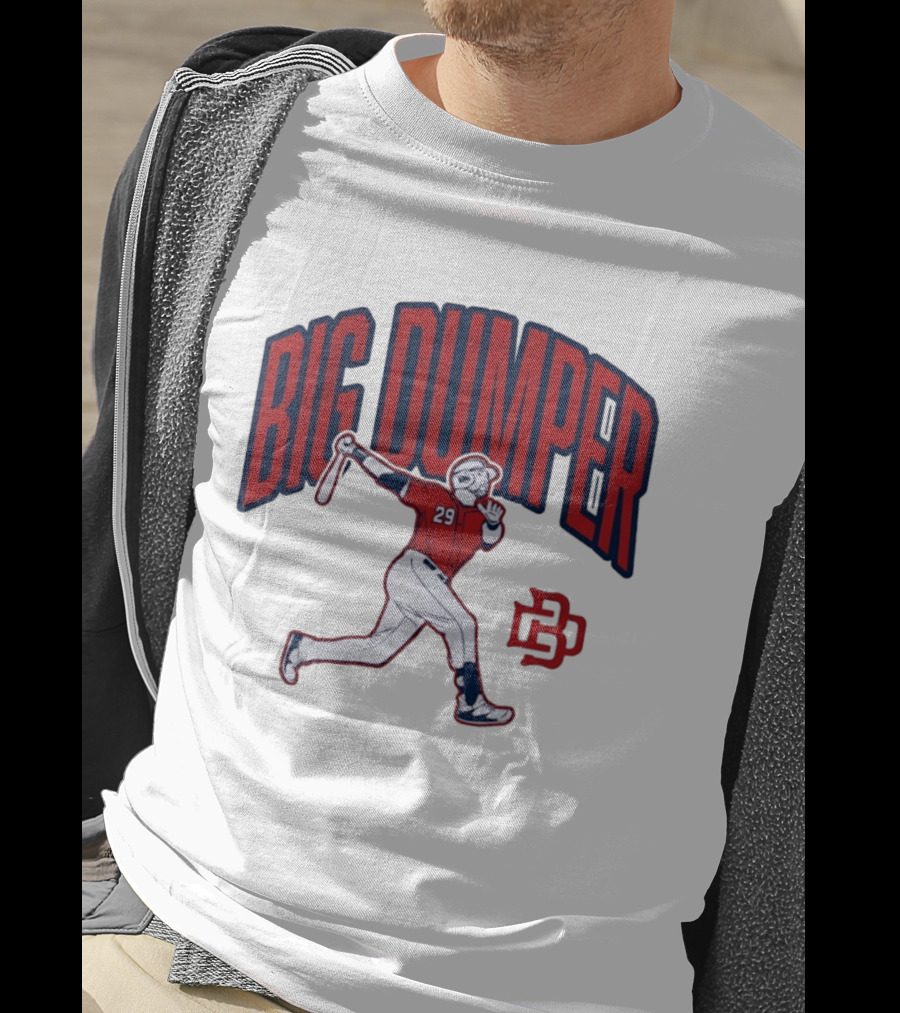 Big Dumper Baseball Player 29 Hitter Action Pose T-Shirt