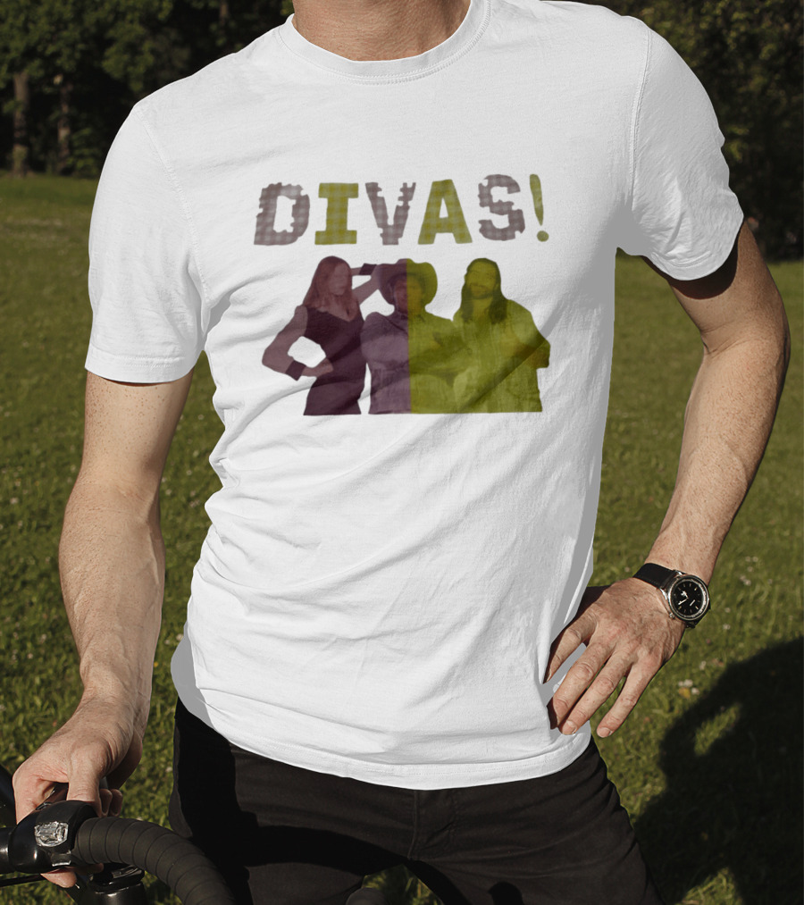 Divas Pop Culture Iconic Trio Plaid T-Shirt