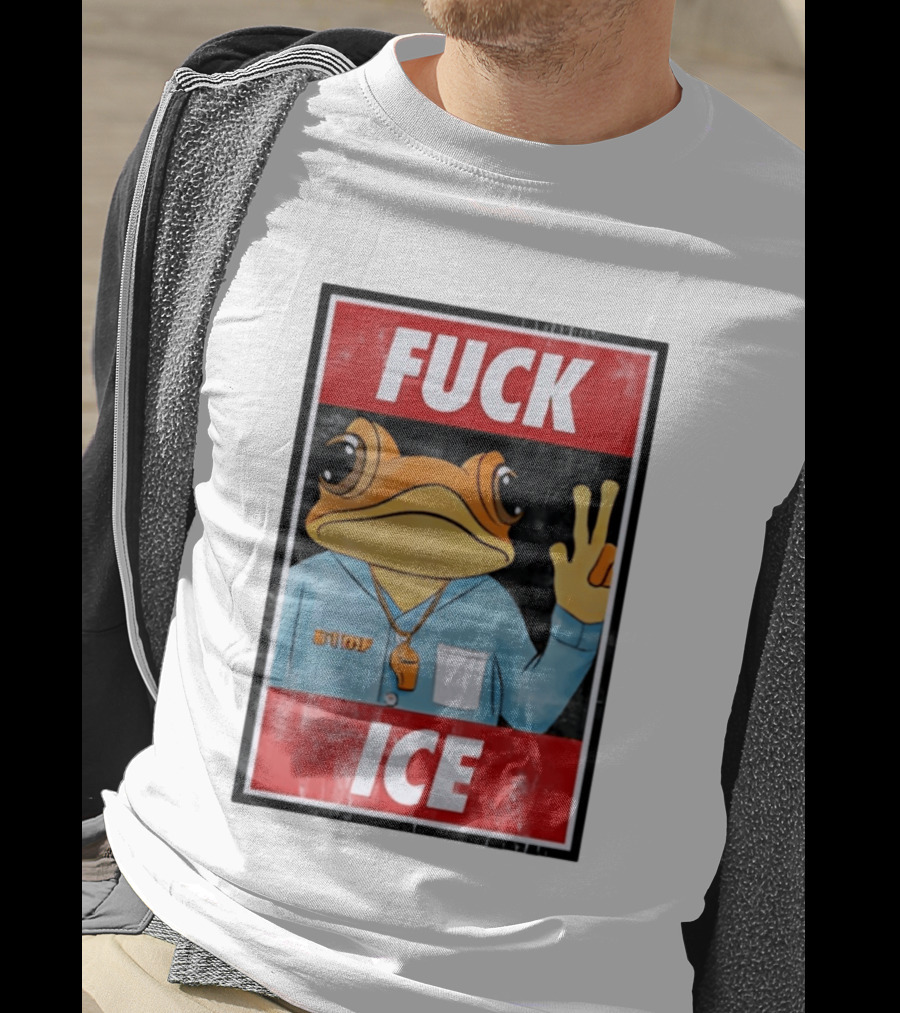 Fuck ICE DTMF Frog Whistle New York Knicks Player Basketball Sports T-Shirt