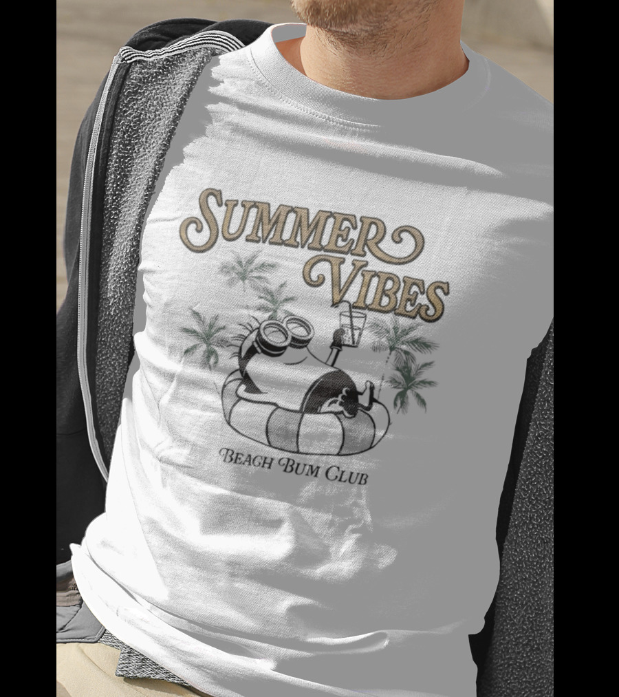 Summer Vibes Beach Bum Club Minion Despicable Me T-Shirt