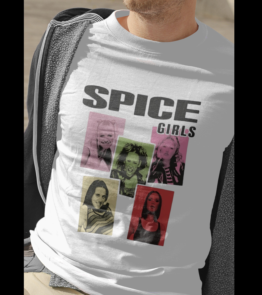 Spice Girls Emma Mel B Geri Mel C Victoria T-Shirt