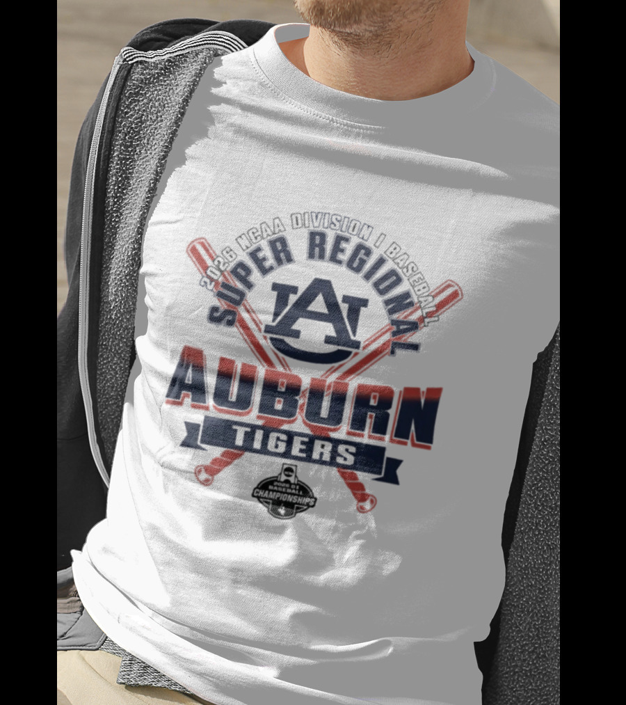 2026 NCAA Division I Baseball Super Regional Auburn Tigers T-Shirt