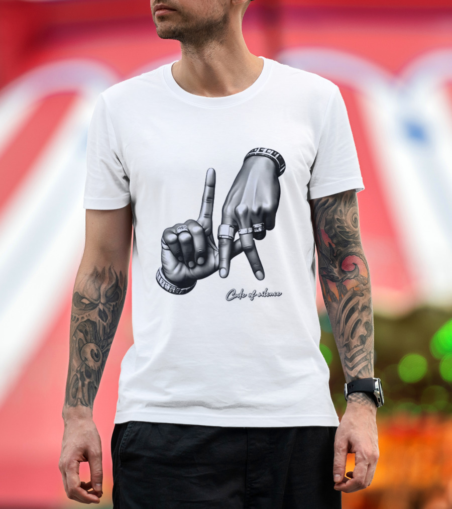 Code Of Silence LA Hand Gesture T-Shirt