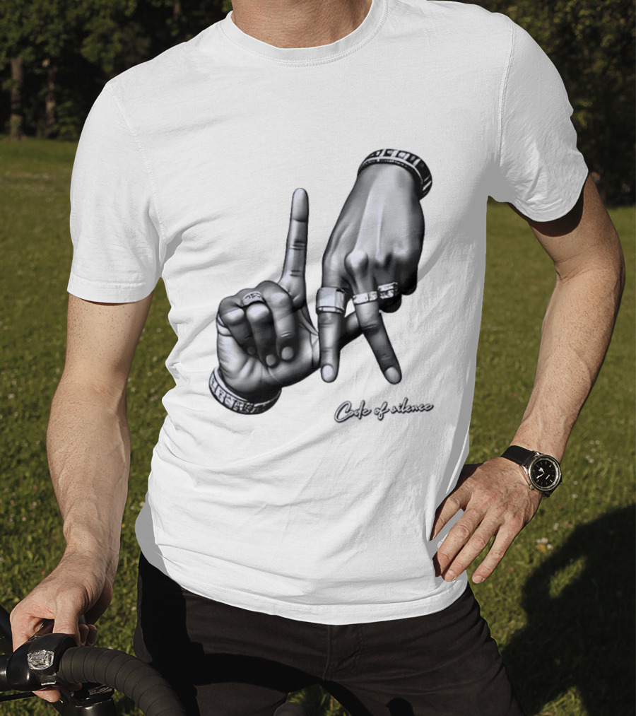Code Of Silence LA Hand Gesture T-Shirt