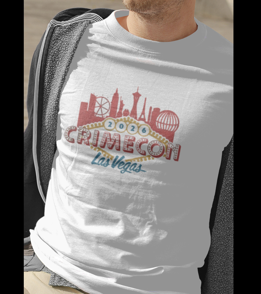 CrimeCon 2026 Las Vegas Skyline Event T-Shirt