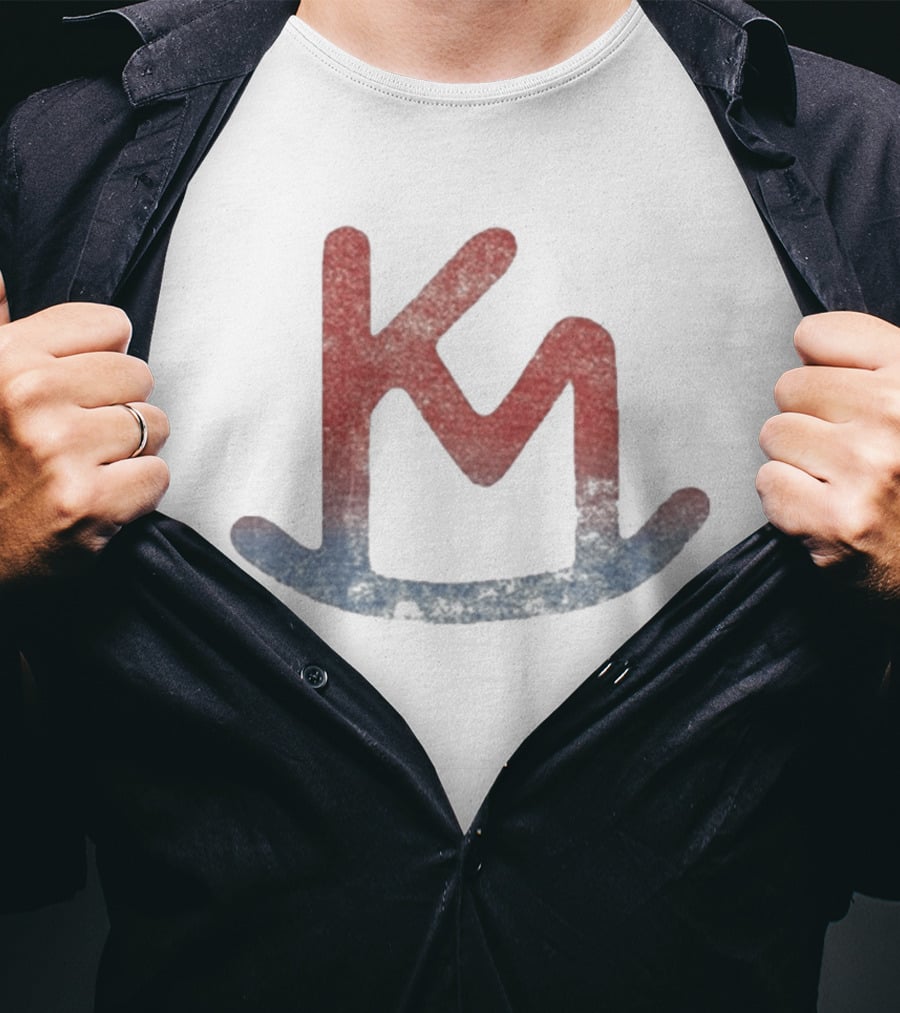 Kacey Musgraves KM Western Cattle Brand Red Blue T-Shirt