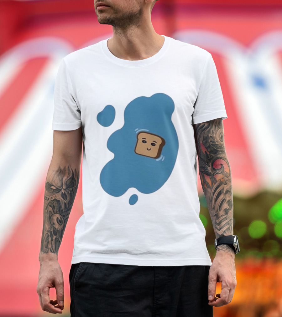 New Soggy Toast Another Spill Happy Bread In Puddle T-Shirt