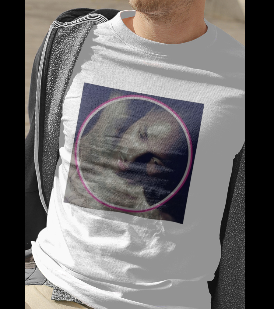 Oh Yeah Steve Lacy Musician Portrait Pink Circle Frame T-Shirt