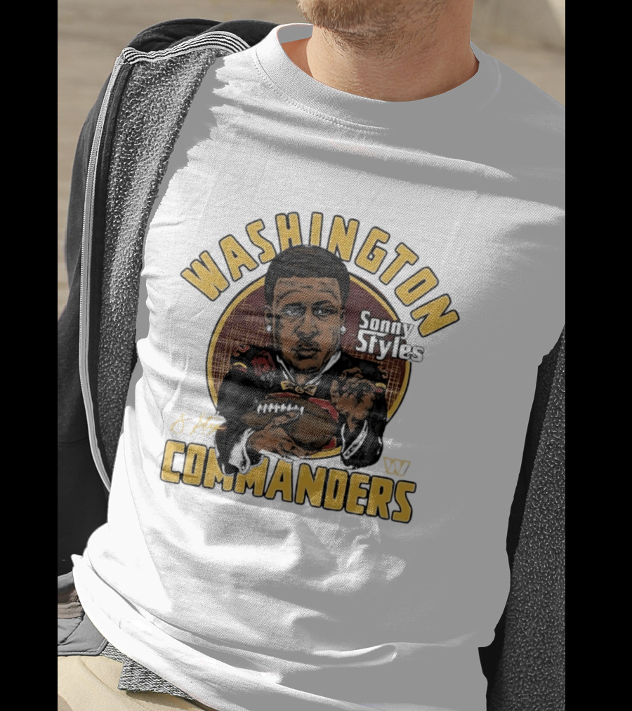 Washington Commanders Sonny Styles Classic Caricature T-Shirt