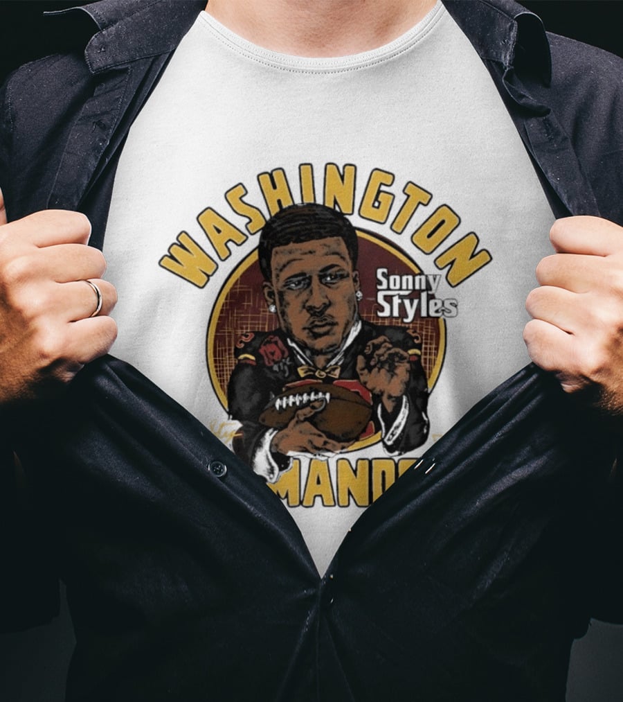 Washington Commanders Sonny Styles Classic Caricature T-Shirt