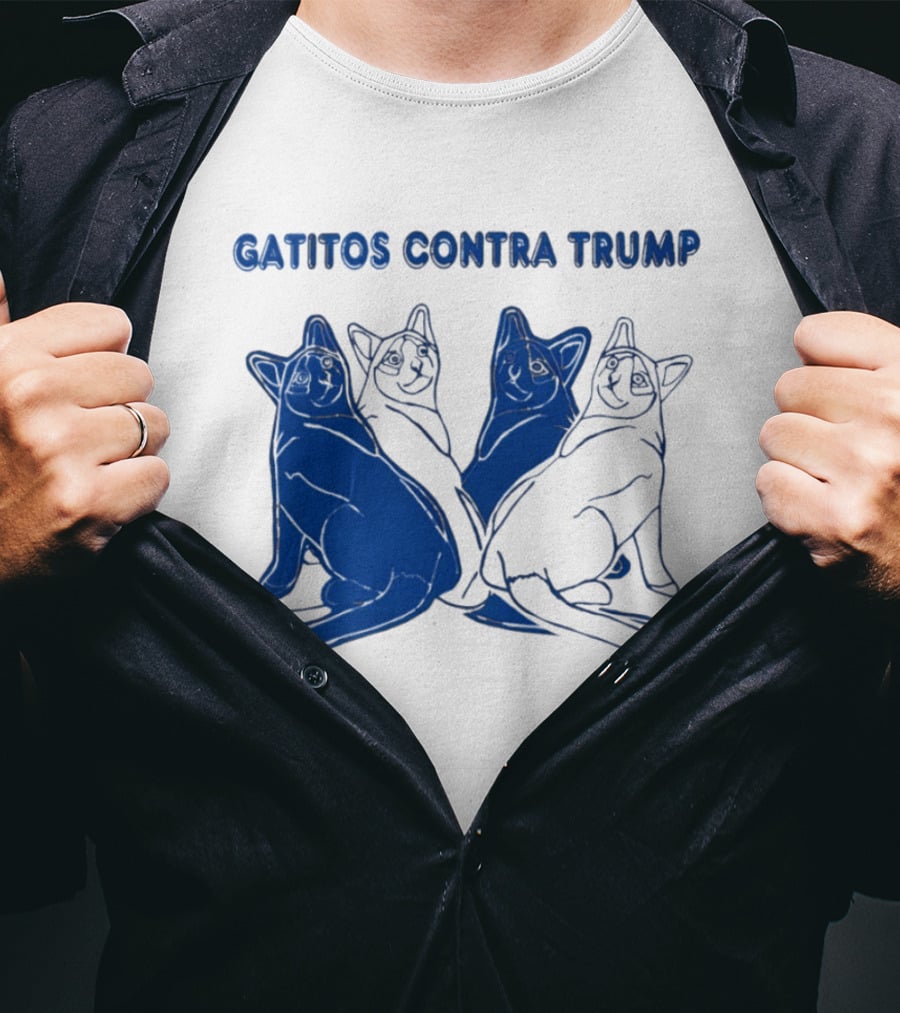 Gatitos Contra Trump Sphynx Cats T-Shirt