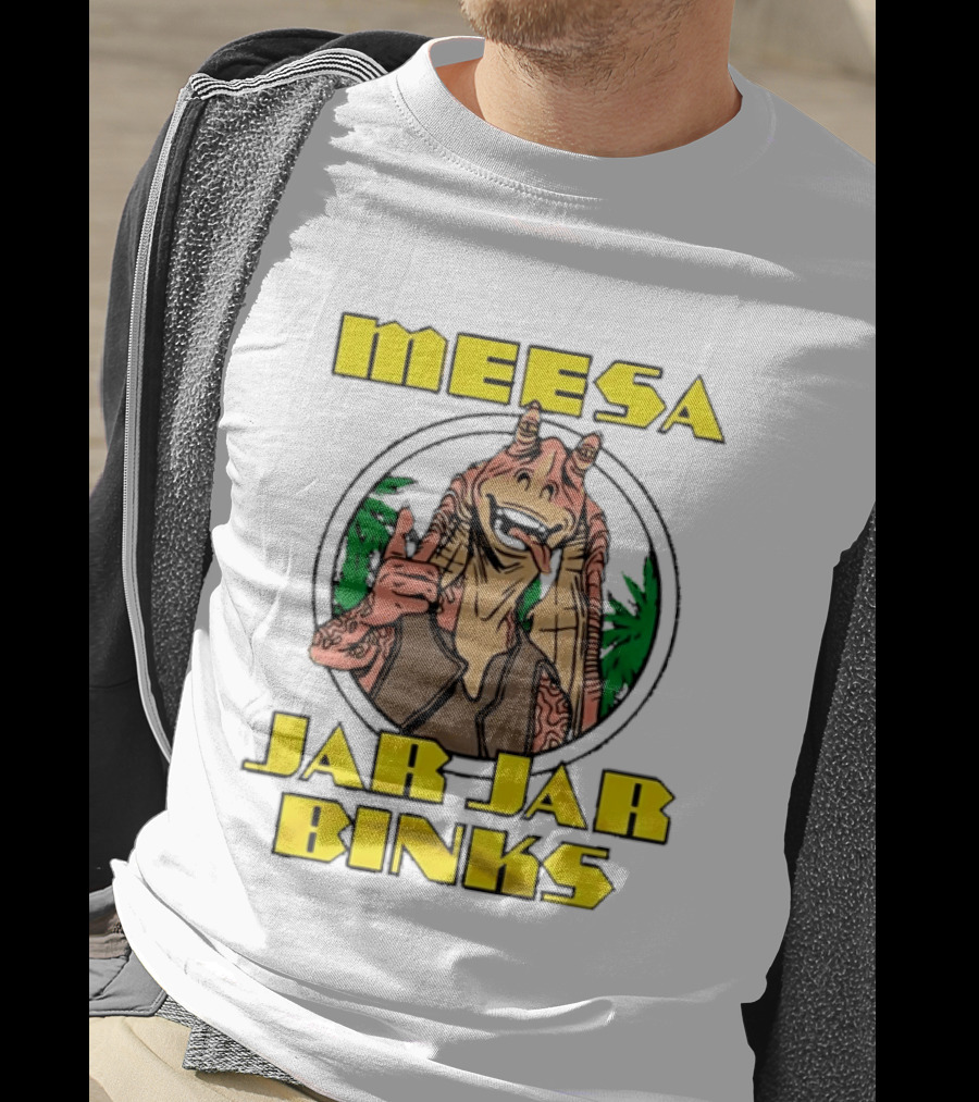 Meesa Jar Jar Binks Star Wars Fun Character Image T-Shirt