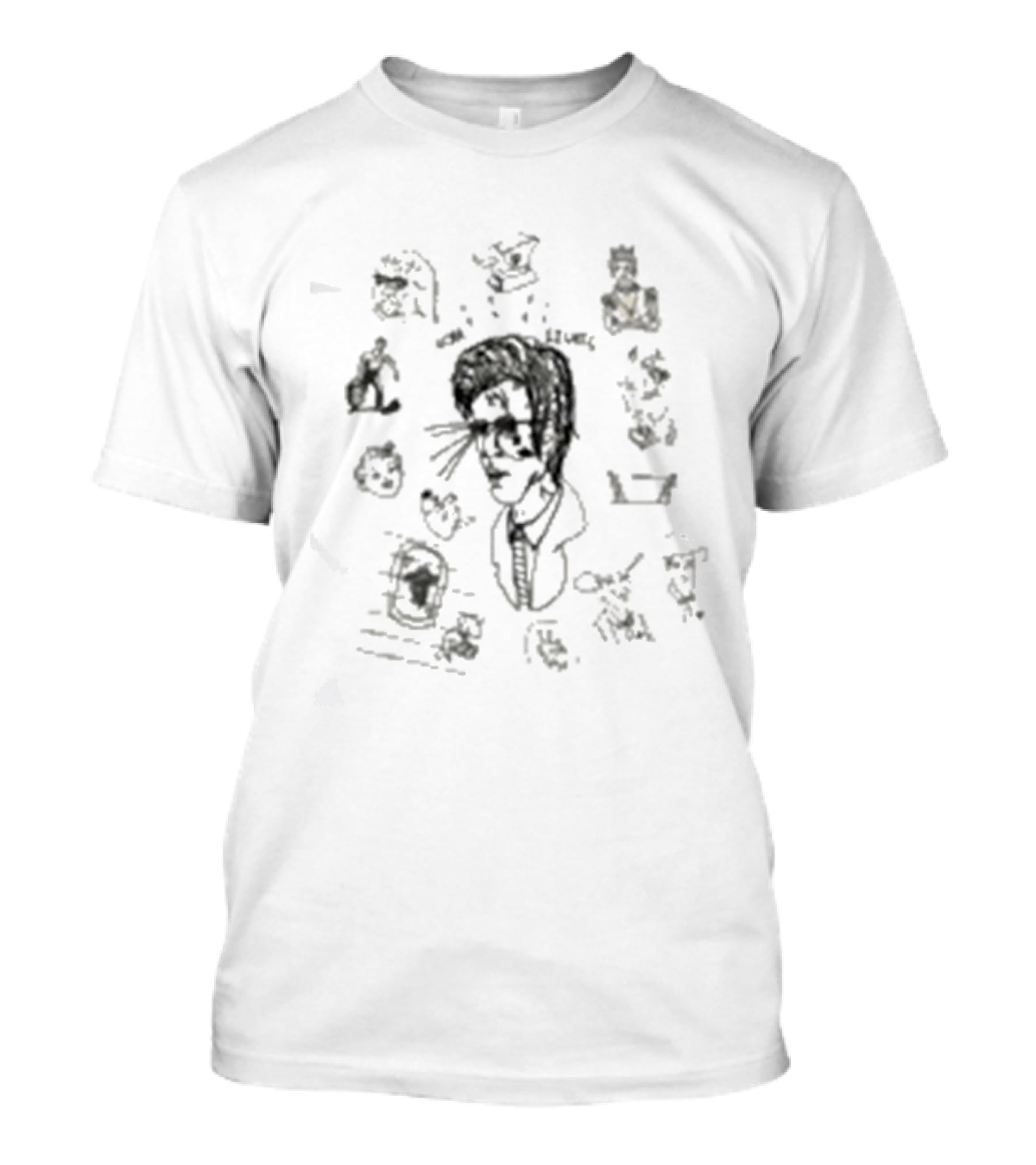 Ultra Lights Doodle David Lynch Eraserhead Sketch T-Shirt