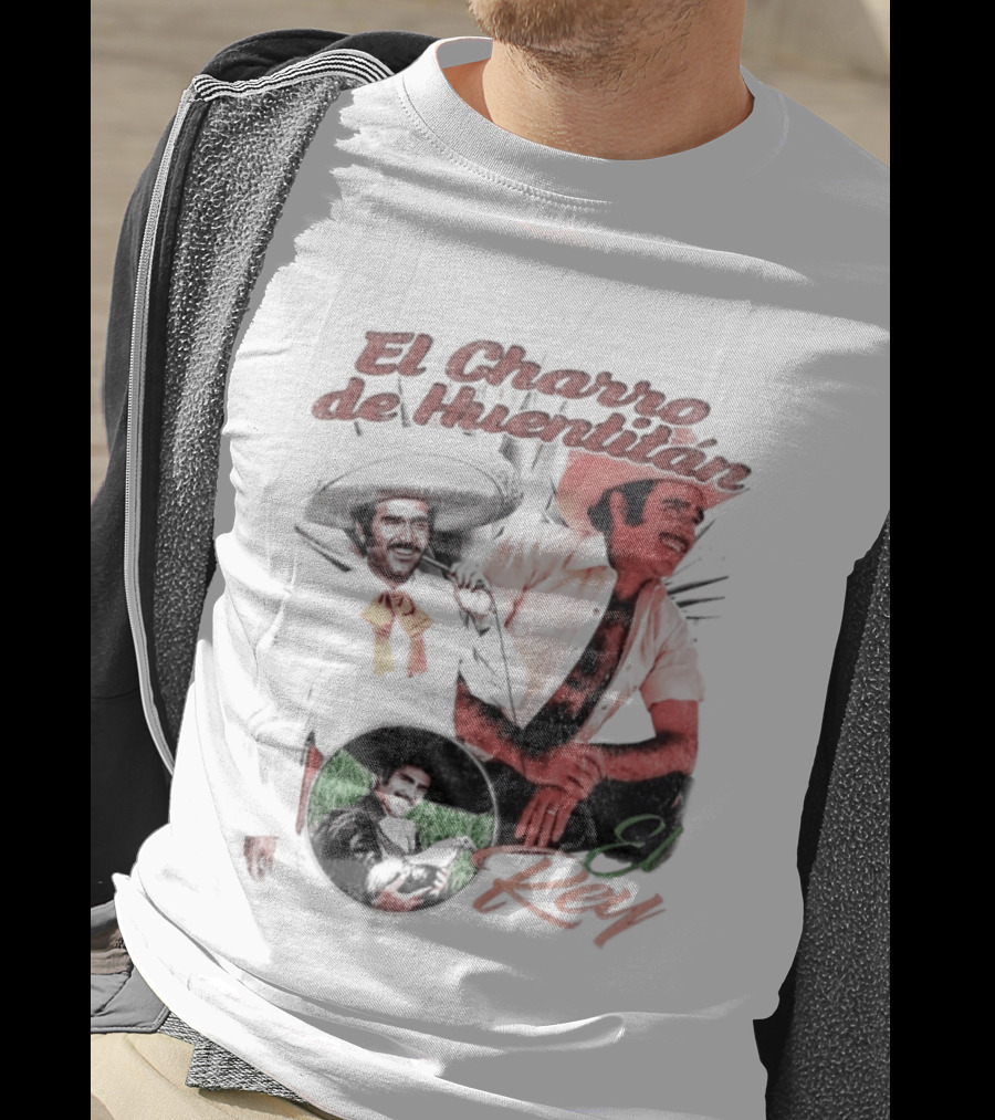 Vicente Fernandez El Charro De Huentitan El Rey Iconic Ranchera Style Mexican Music Legend T-Shirt
