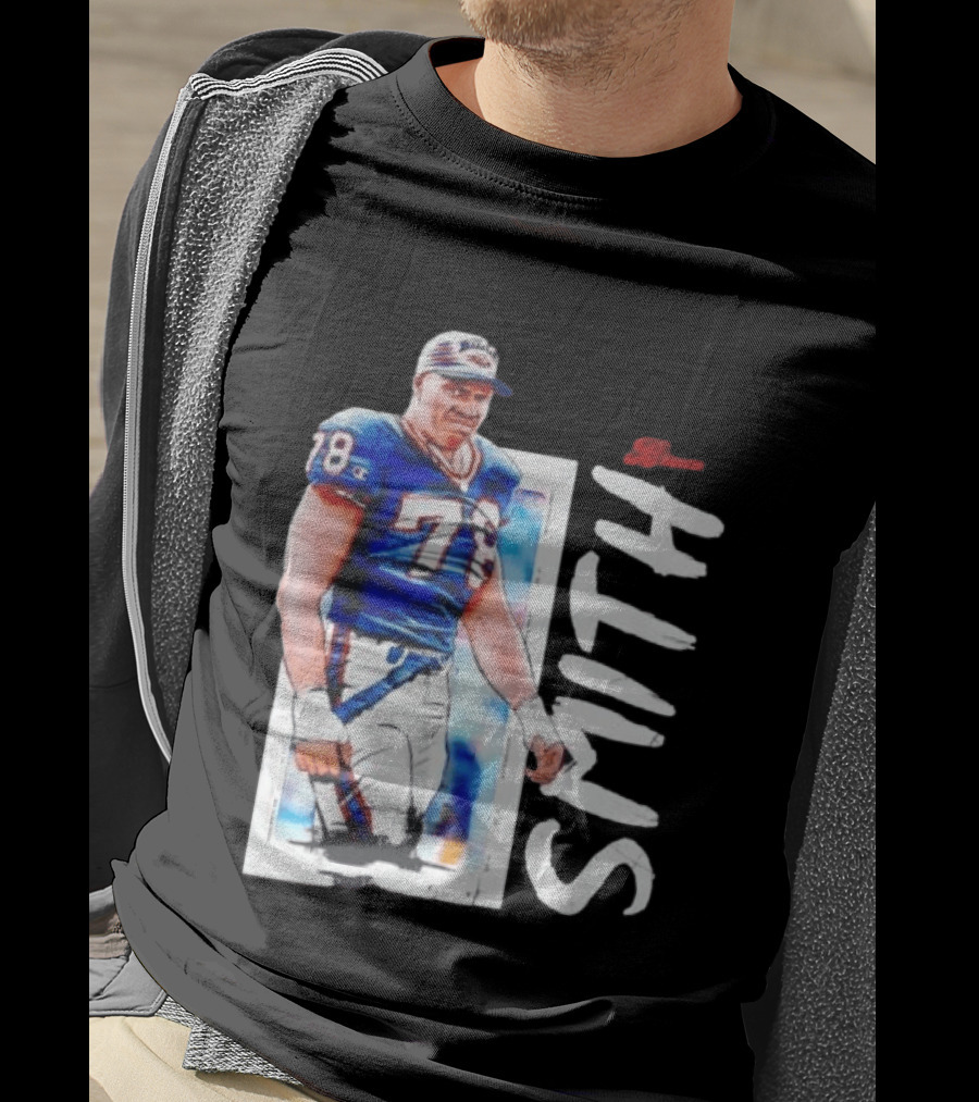 Buffalo Bills Bruce Smith 78 Sack Man NFL Legends T-Shirt