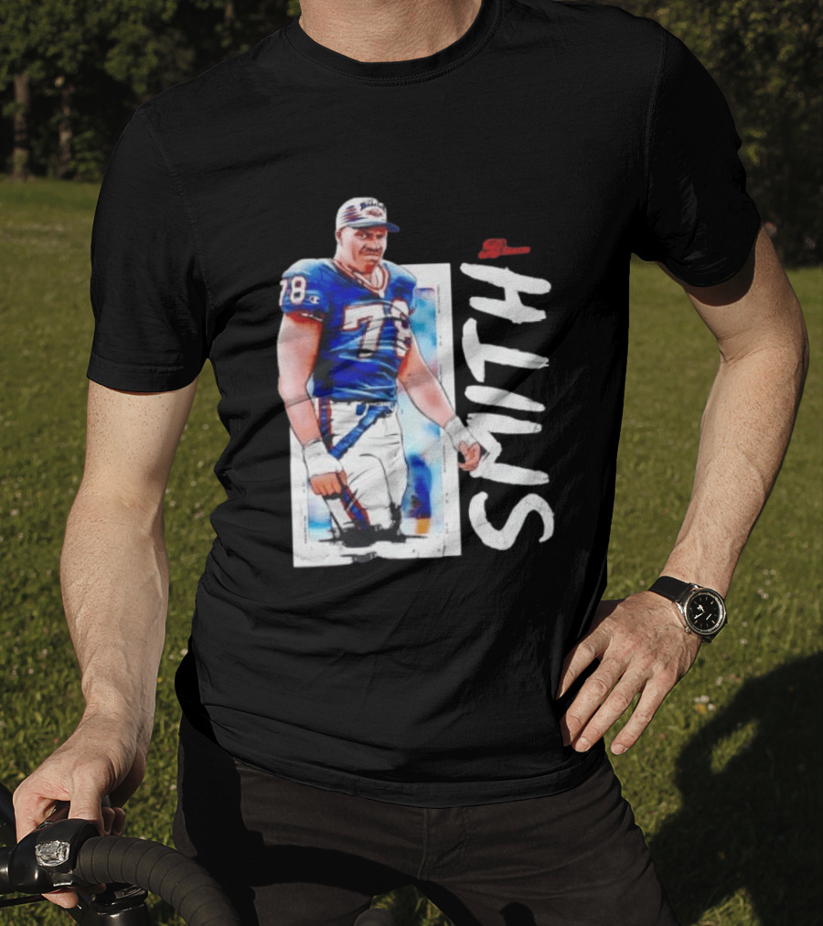 Buffalo Bills Bruce Smith 78 Sack Man NFL Legends T-Shirt