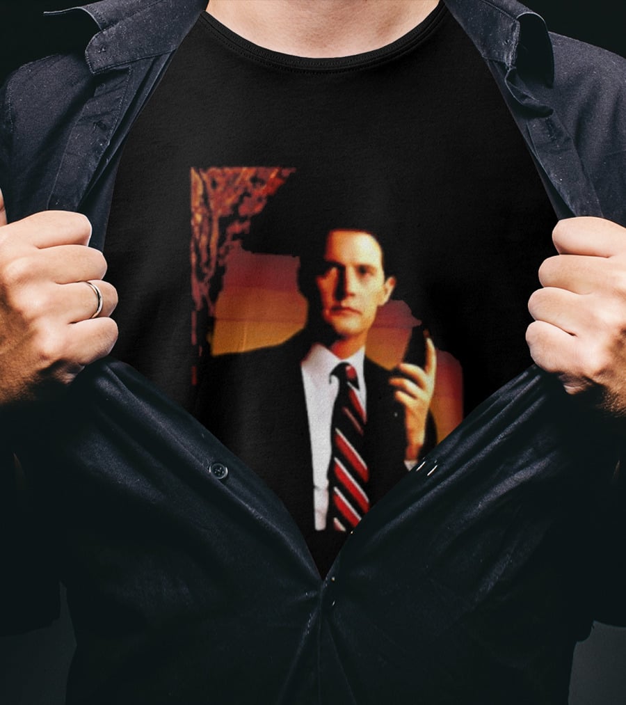 Dale Cooper Twin Peaks Iconic Red Room Aesthetic T-Shirt