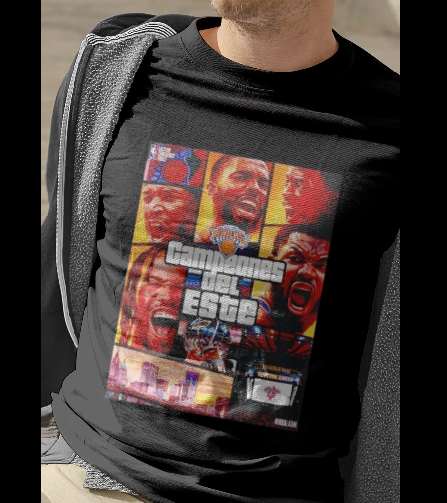 New York Knicks Campeones Del Este NBA Playoff Celebration T-Shirt