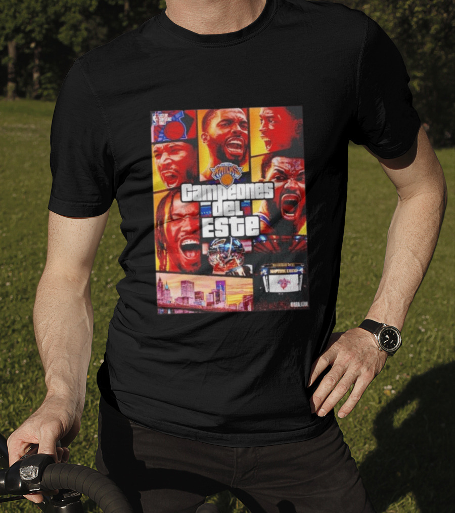 New York Knicks Campeones Del Este NBA Playoff Celebration T-Shirt