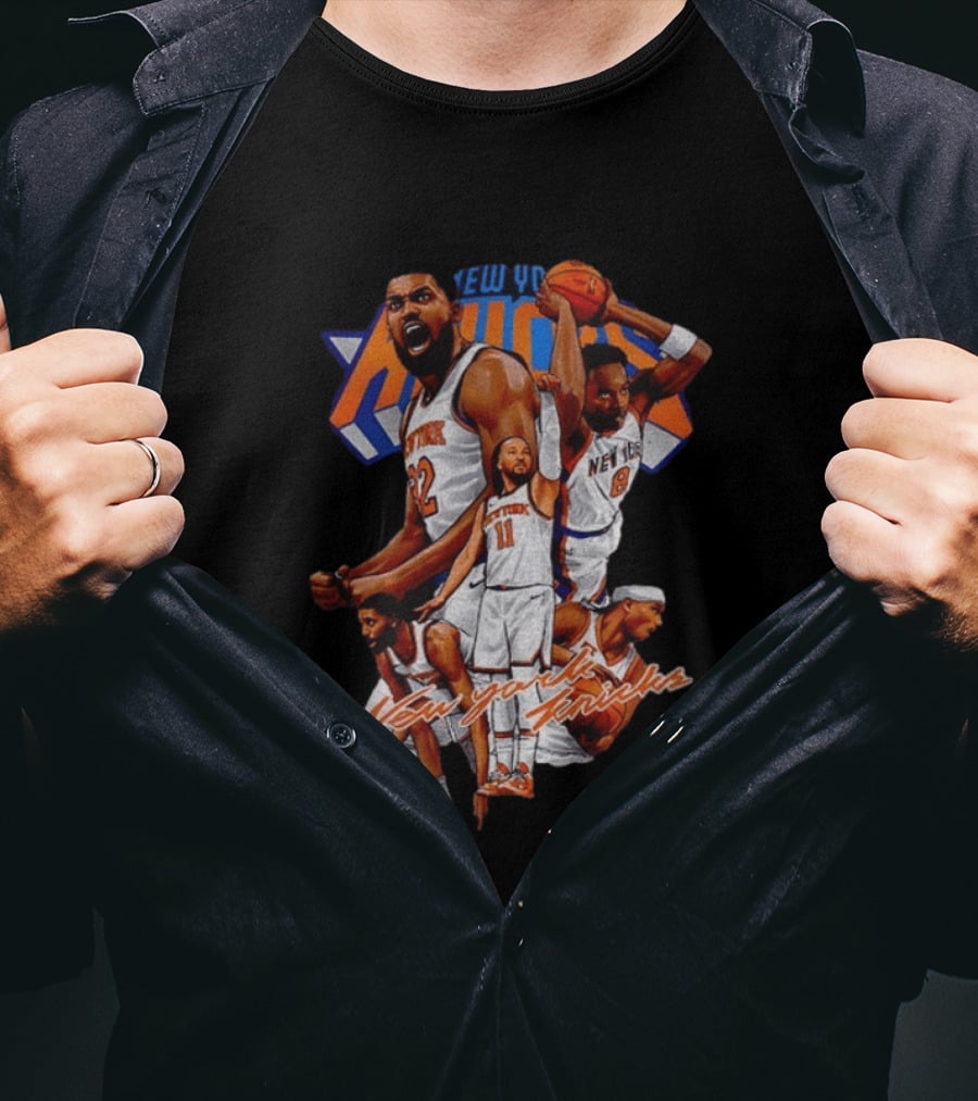 New York Knicks Basketball Players Game Day 2026 T-Shirt