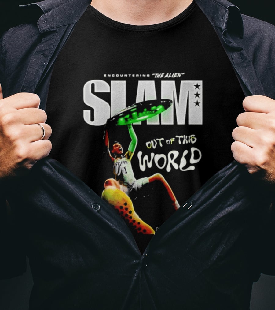 Encountering The Alien Slam Out Of This World Victor Wembanyama T-Shirt