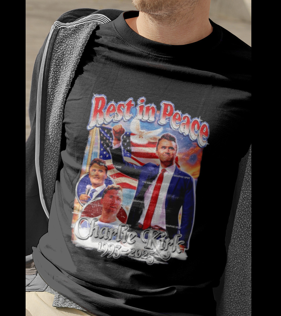 RIP Charlie Kirk Rest In Peace Memorial 1993 2025 T-Shirt