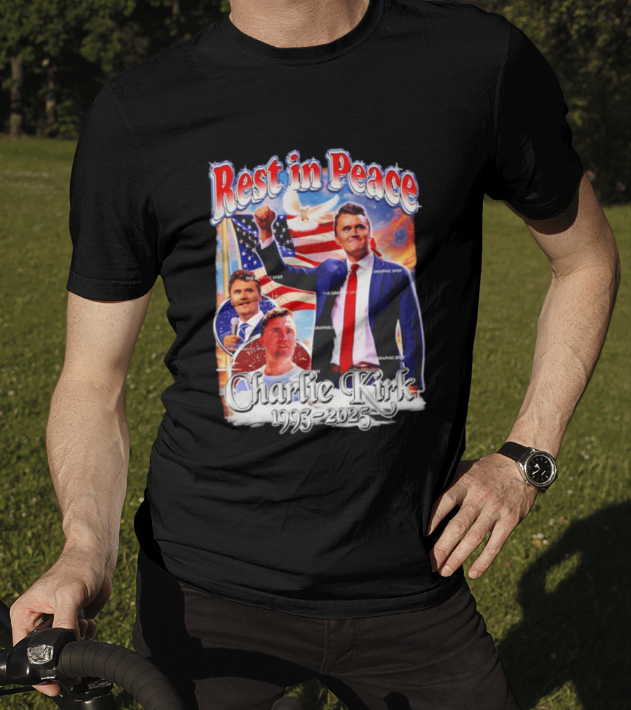 RIP Charlie Kirk Rest In Peace Memorial 1993 2025 T-Shirt