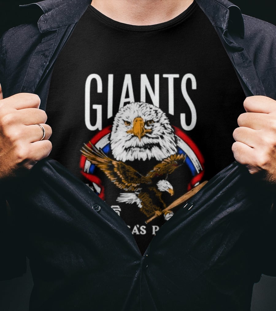 San Francisco Giants America's Pastime Eagle 250th Celebration T-Shirt