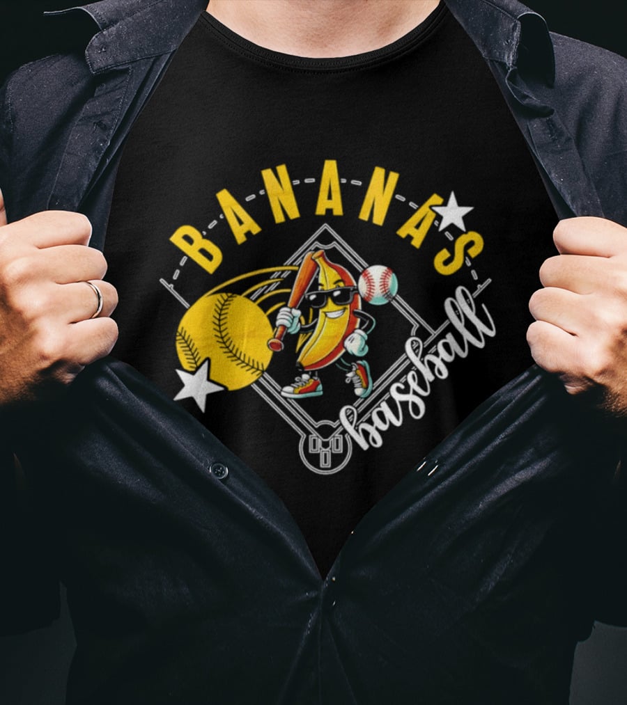 Savannah Bananas Baseball Cartoon 2026 Meme T-Shirt