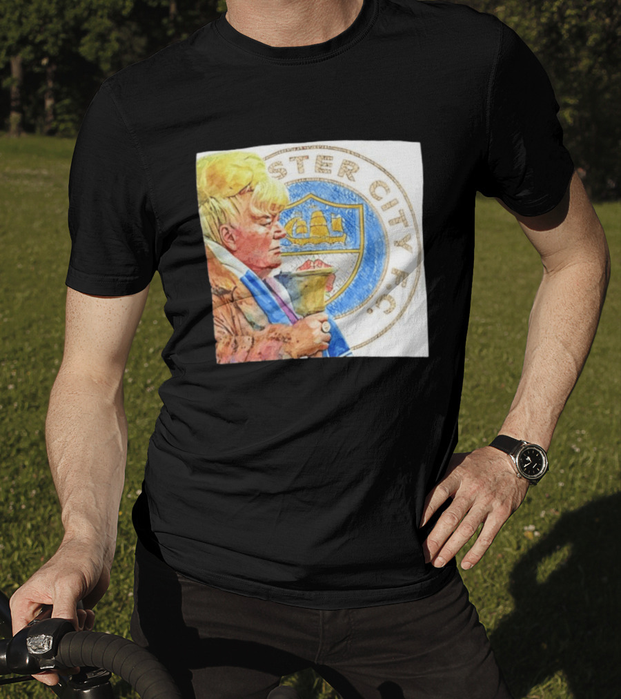 Helen The Bell Manchester City FC Icon With Fan And Club T-Shirt