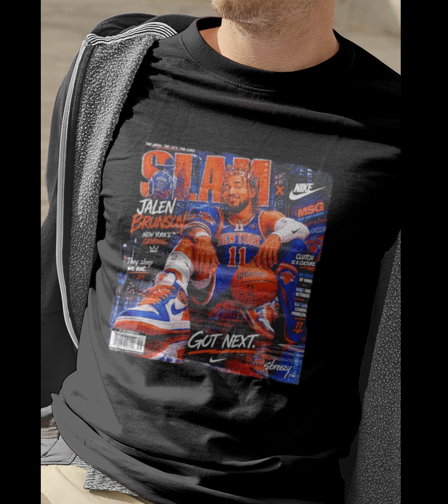 SLAM Jalen Brunson New York Knicks Nike X MSG Got Next T-Shirt