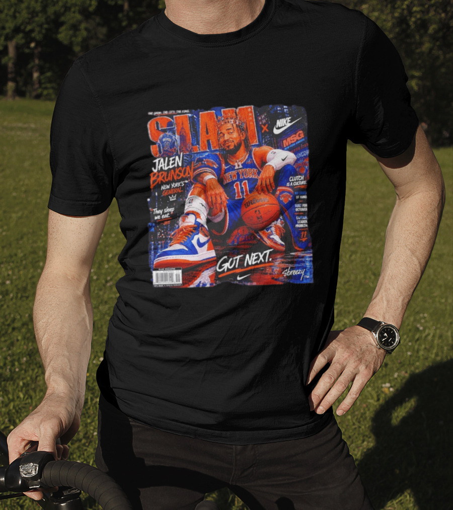 SLAM Jalen Brunson New York Knicks Nike X MSG Got Next T-Shirt