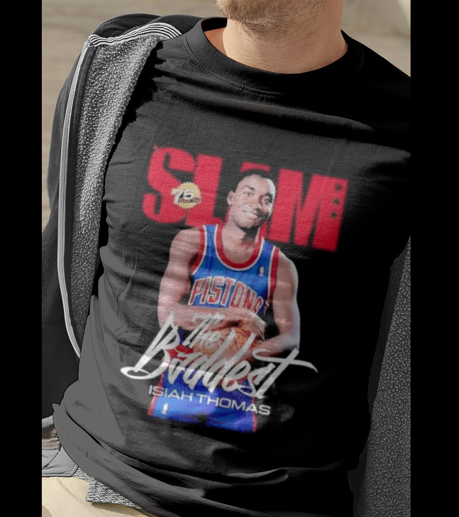 Slam Isiah Thomas The Baddest Pistons T-Shirt