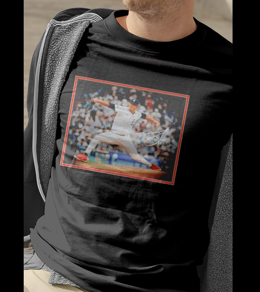 Tarik Skubal Detroit Tigers Pitcher Action Pose MLB Player 2026 Spotlight T-Shirt