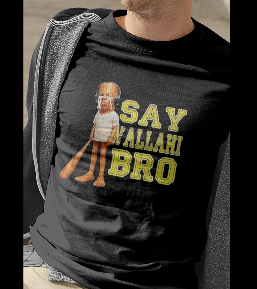 Tyler The Creator Say Wallahi Bro Baseball Bat T-Shirt
