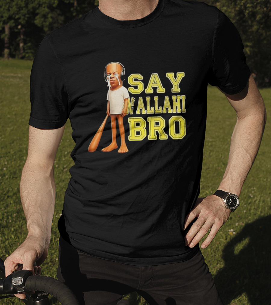 Tyler The Creator Say Wallahi Bro Baseball Bat T-Shirt