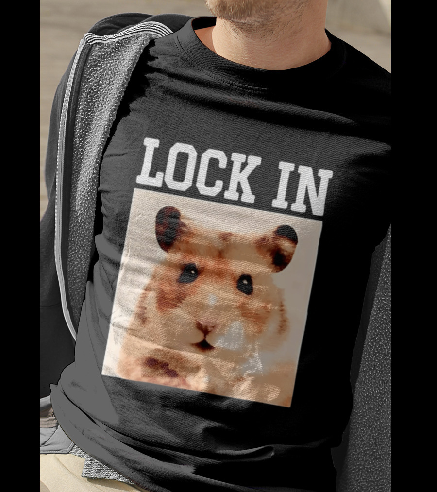 LOCK IN Hamster Cute Adorable Pet Animal T-Shirt