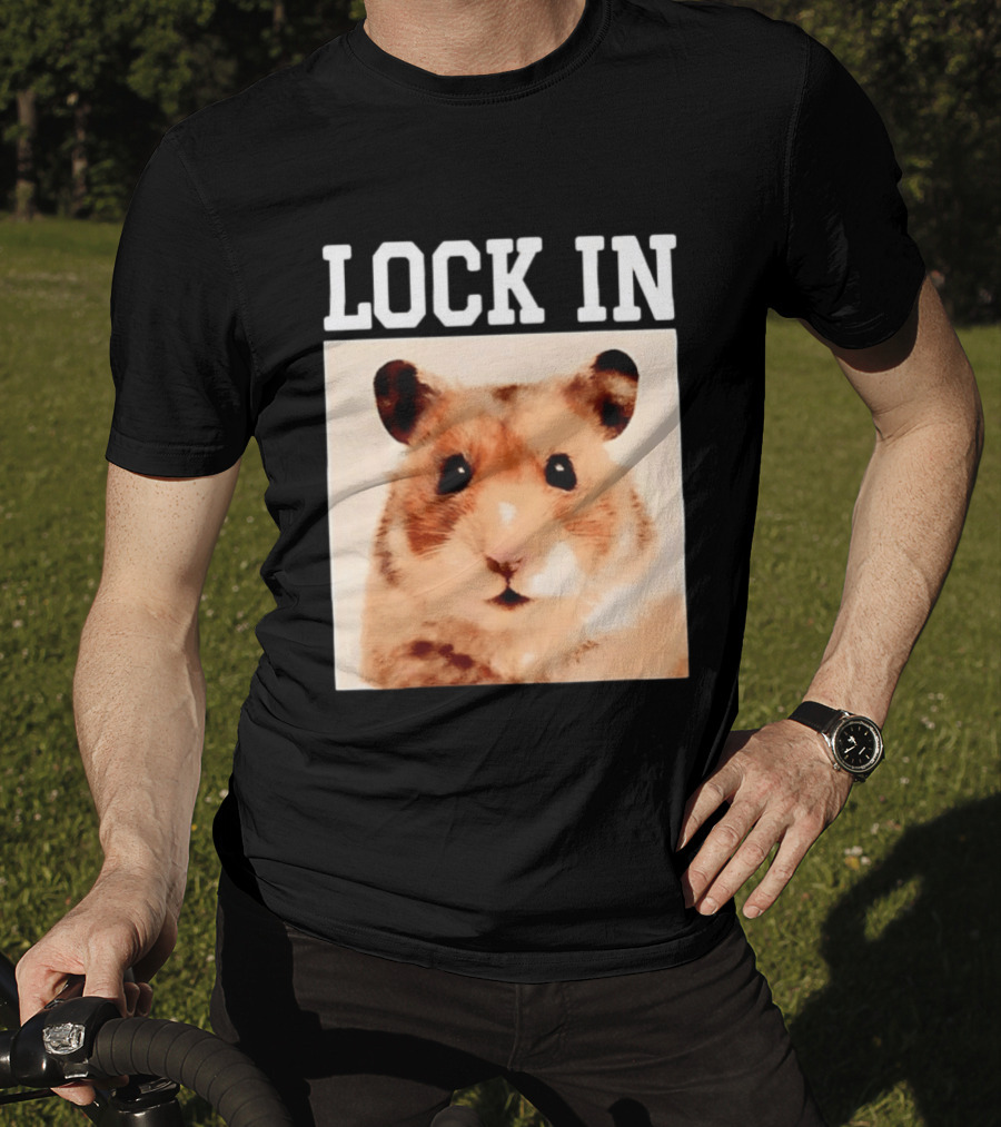 LOCK IN Hamster Cute Adorable Pet Animal T-Shirt