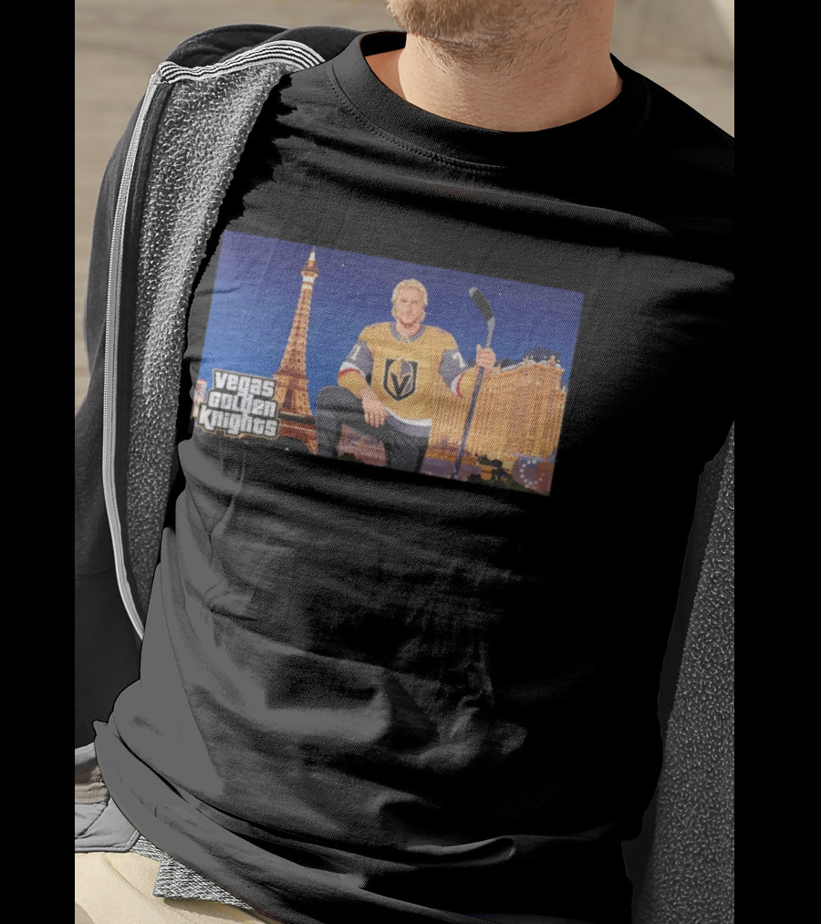 Vegas Golden Knights William Karlsson Hockey Vegas Skyline T-Shirt