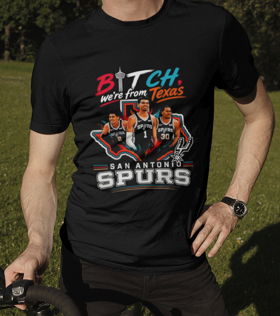 Victor Wembanyama San Antonio Spurs We're From Texas NBA Basketball 2026 T-Shirt