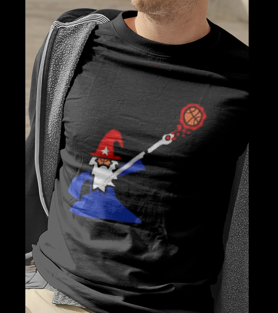 Washington Wizards NBA Basketball Player Wizard Hat Star Basketball T-Shirt