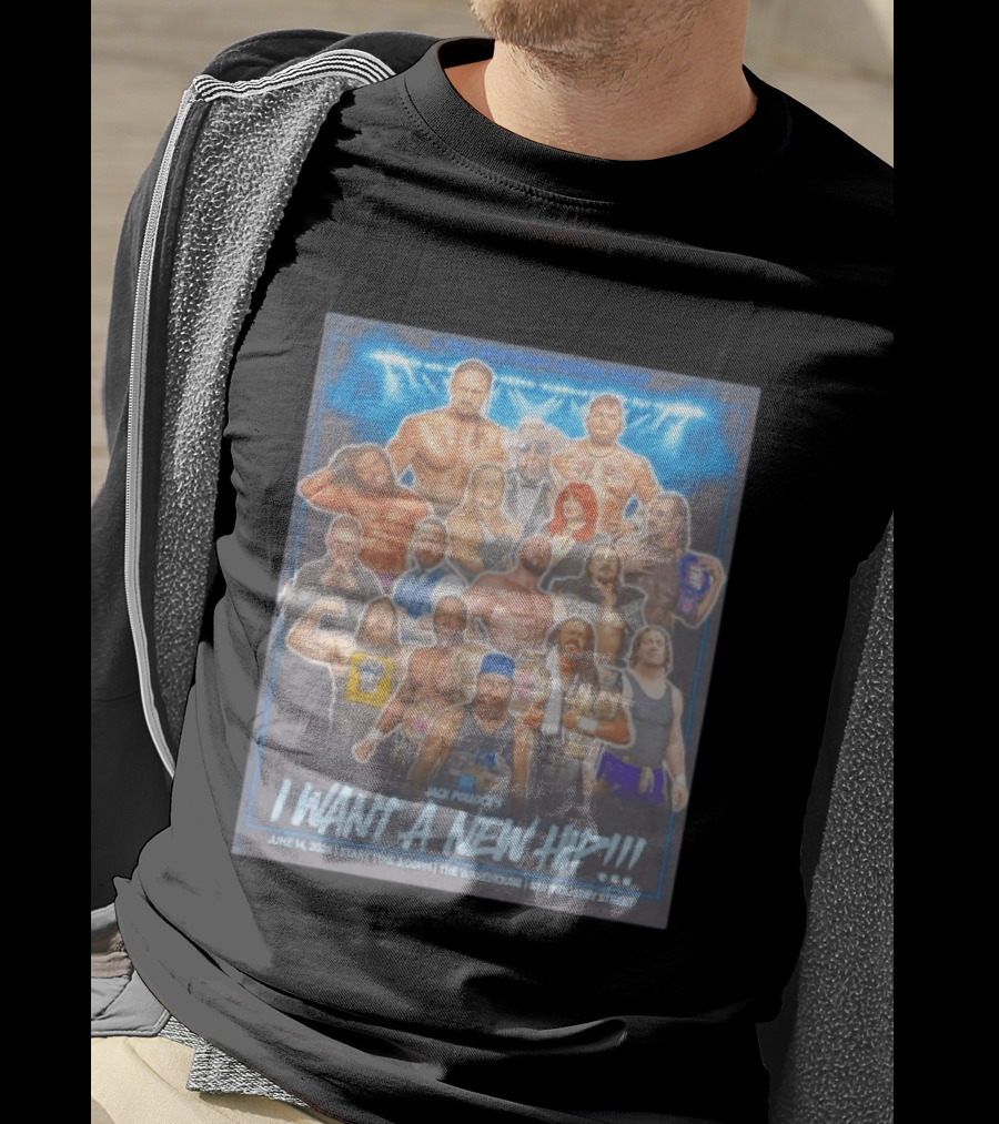 A Pro Wrestling Benefit Show Jack Pollock's I Want A New Hip June 14 2024 The Warehouse 859 Industry Street T-Shirt