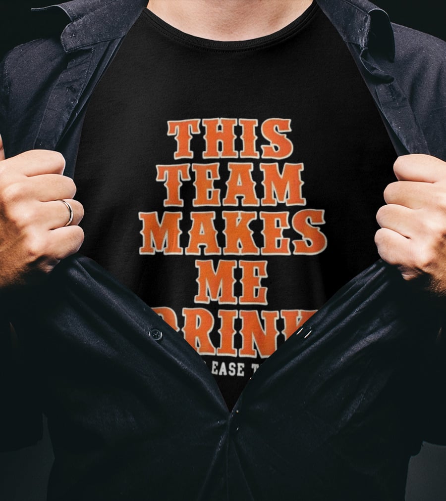 New York Knicks This Team Makes Me Drink It Helps Ease The Pain T-Shirt