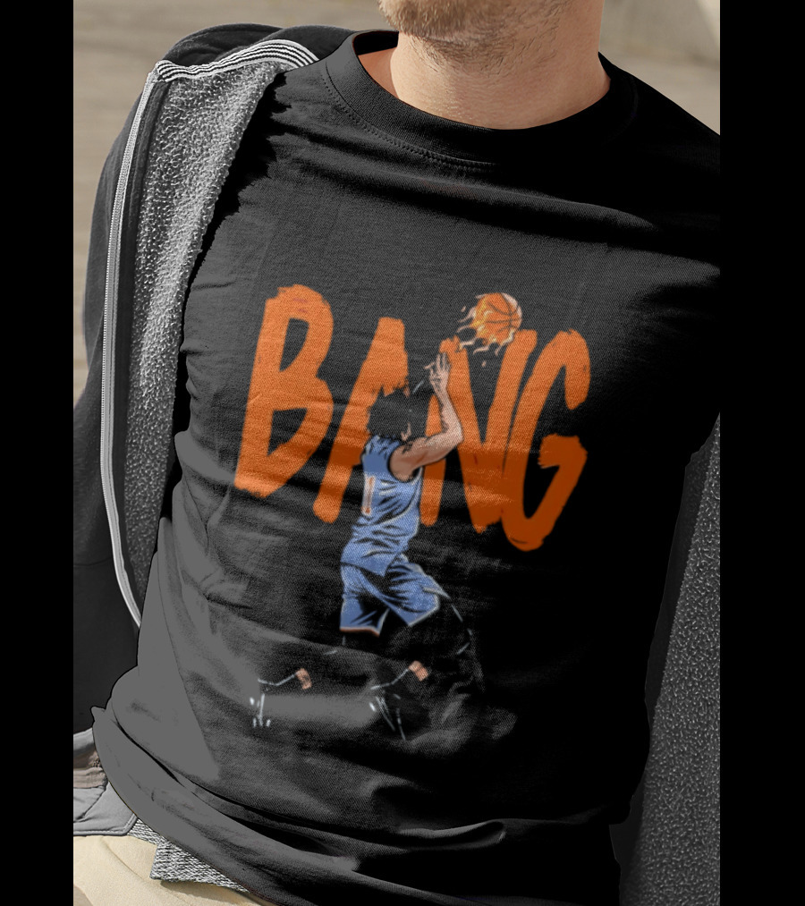 Jalen Brunson New York Knicks Bang Bang Basketball Action T-Shirt