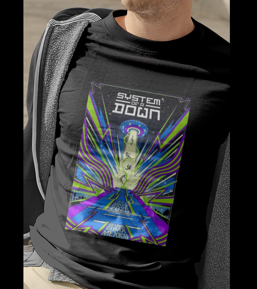 System Of A Down Mexico City Tour May 27 2026 Alien Beam T-Shirt