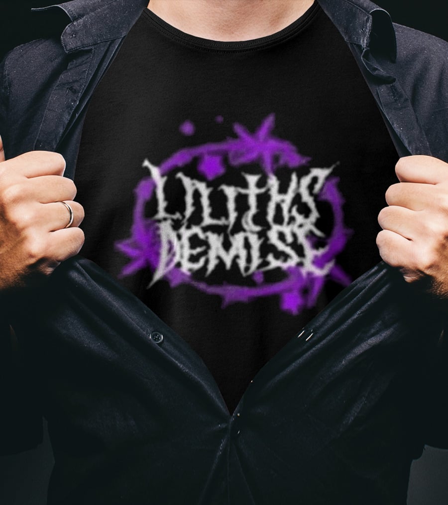 Lilith Demise Scream Like A Girl Purple Starburst T-Shirt