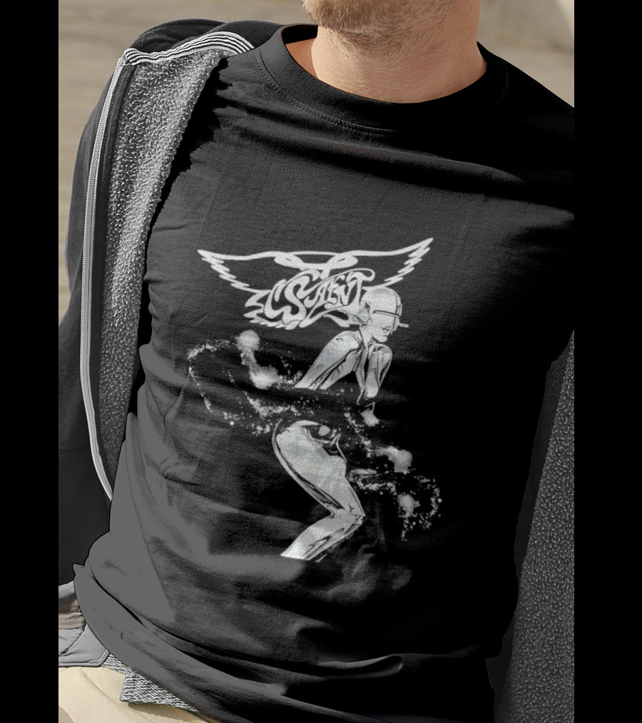 Aerosmith Wings Cosmic Robot Woman T-Shirt