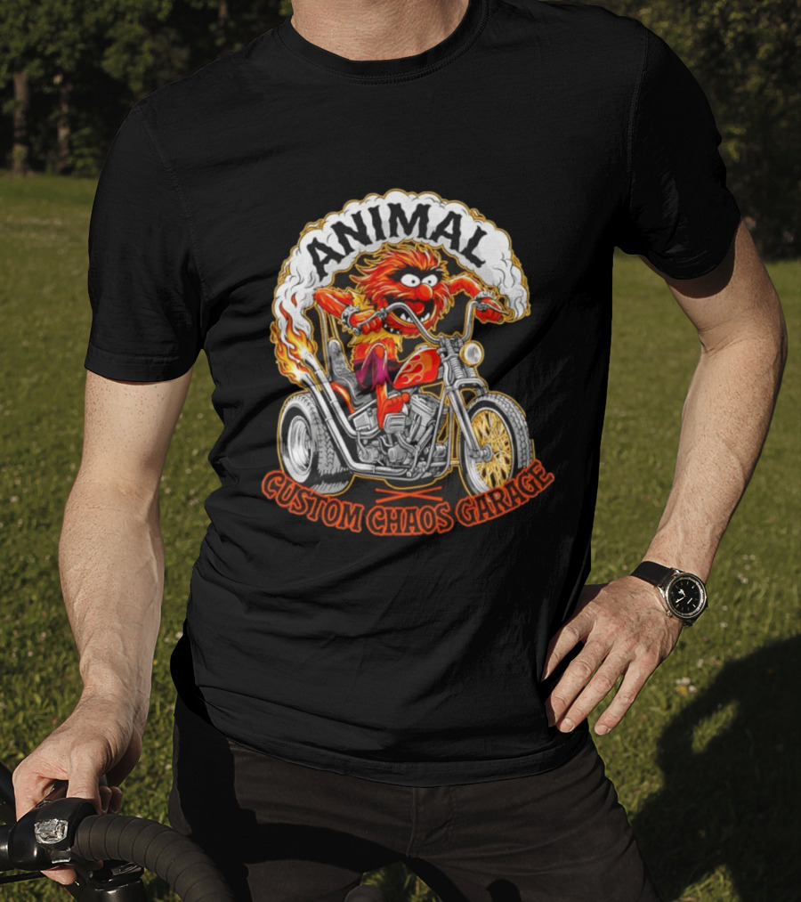 Animal Custom Chaos Garage Bikers Muppe T-Shirt