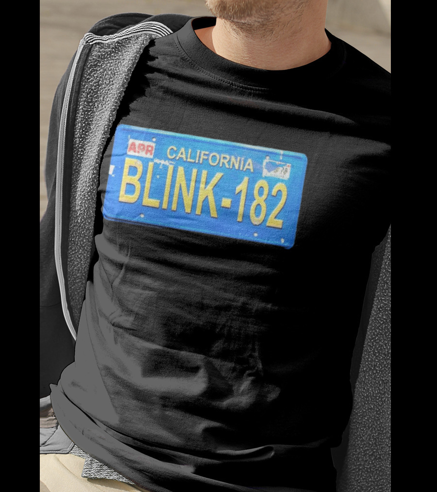 California Blink 182 License Plate APR Expired Tag T-Shirt